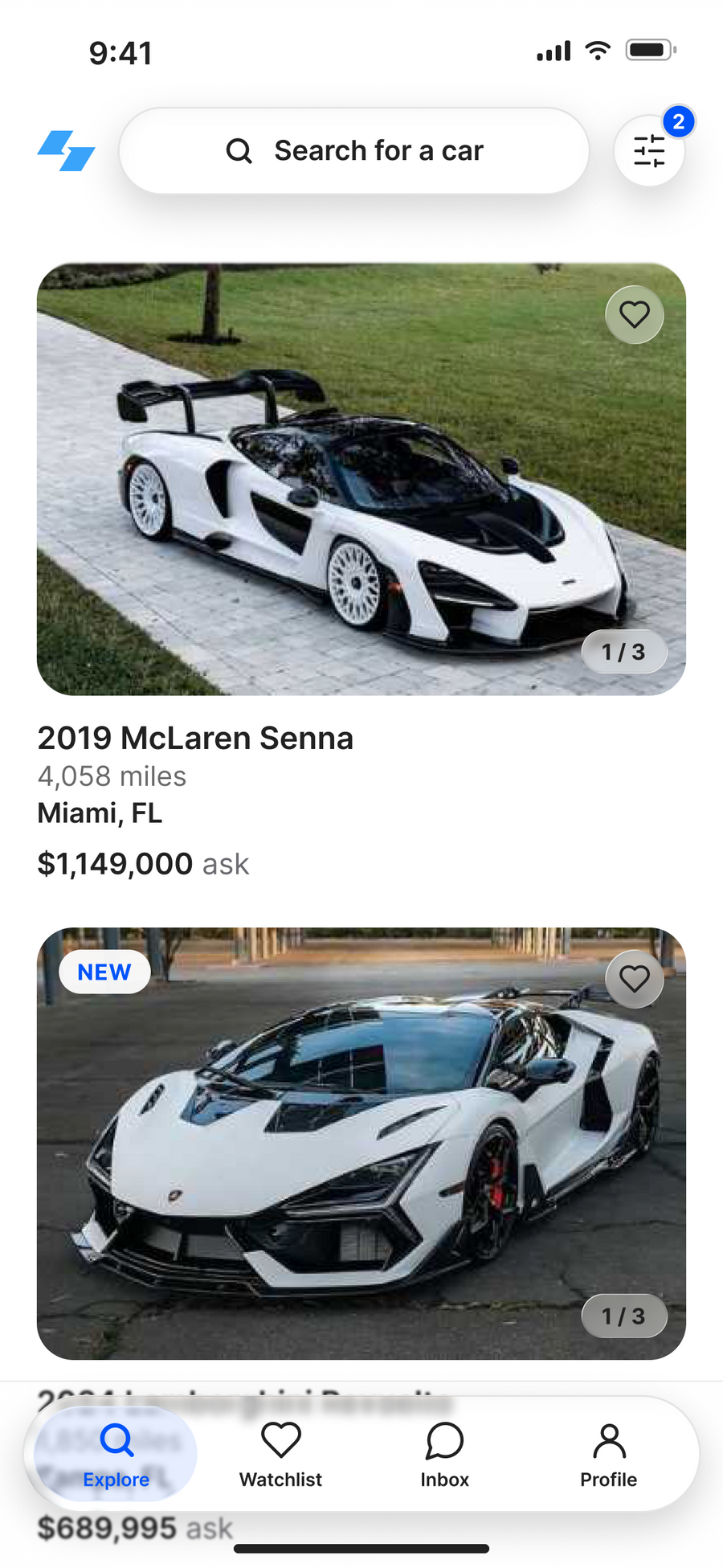 The Slippd app Explore screen